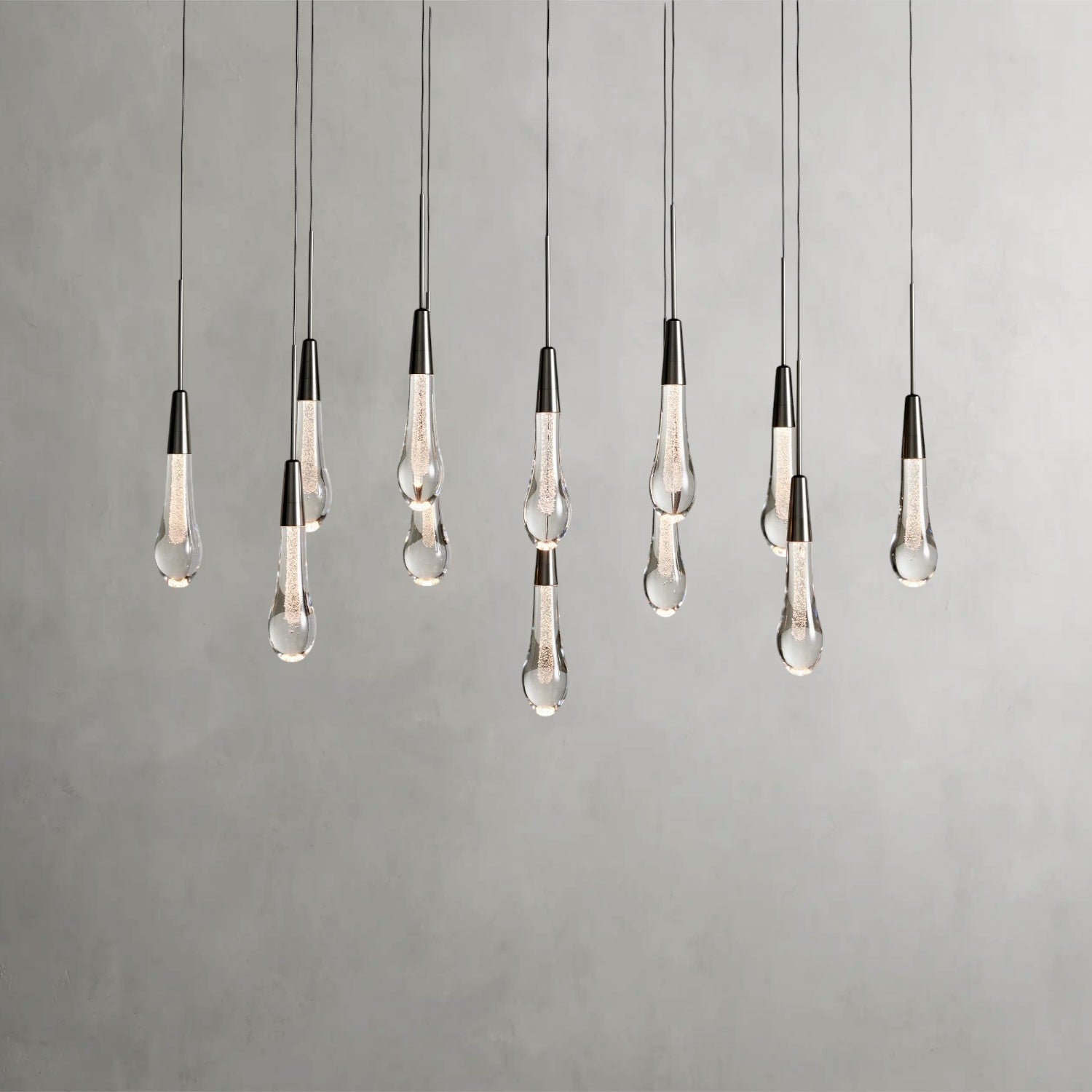 Soltaire Linear Chandelier 37", 50", 60", 70"